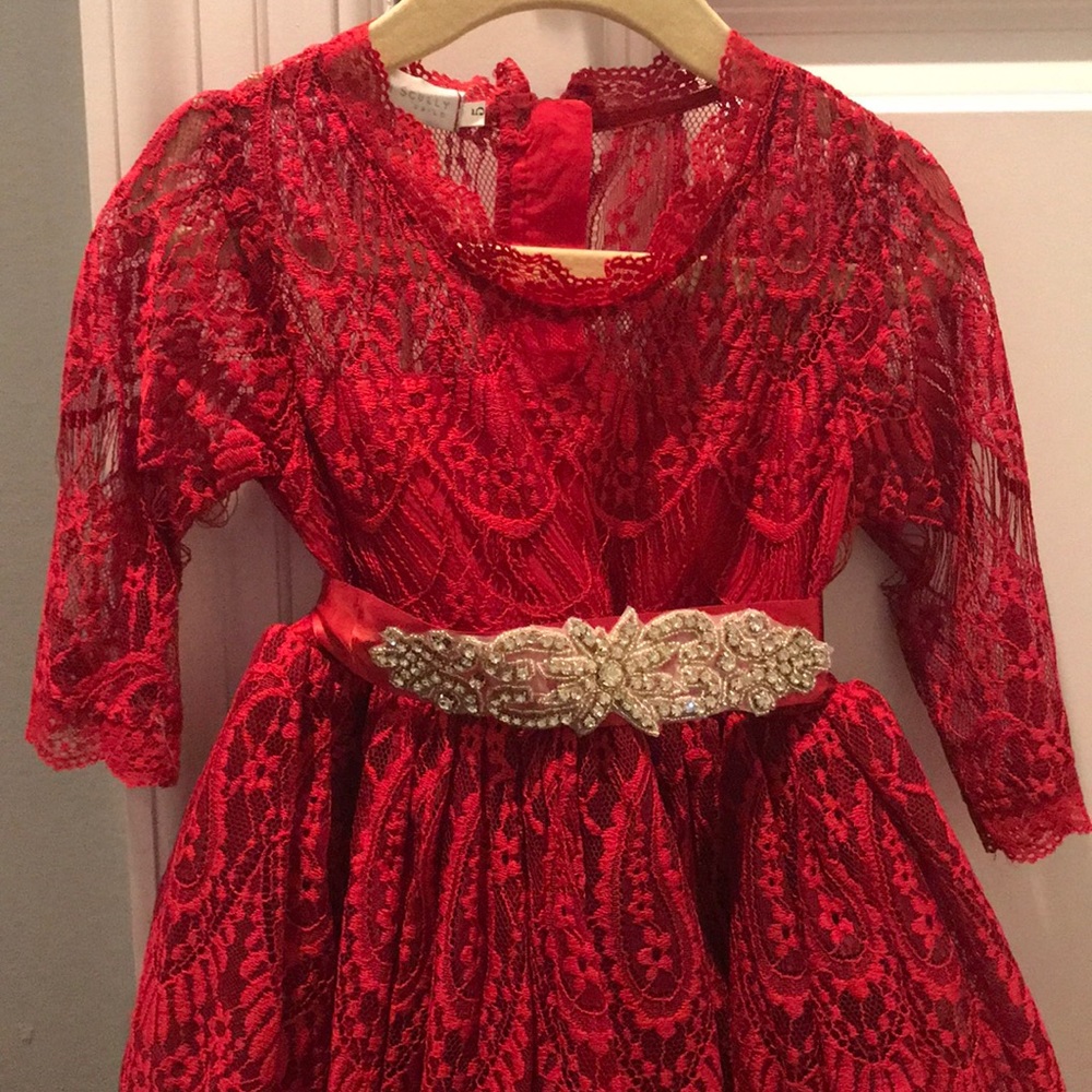 Trish Scully Bella Rafaela Dress Crimson